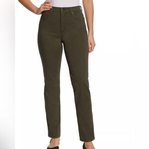 Ralph Lauren Olive Green Straight Leg Denim Pants Size 6